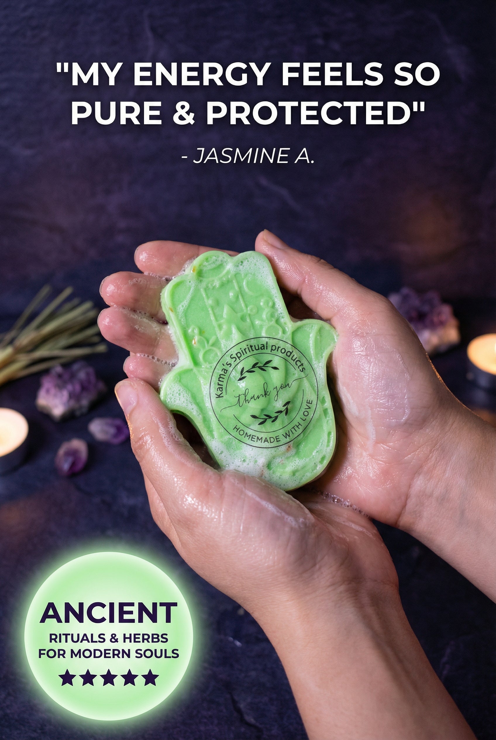 Lemon Grass and Sage Protection Soap